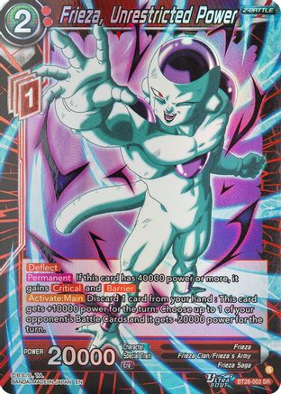 Frieza, Unrestricted Power (BT28-003) - Prismatic Clash Foil