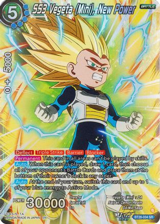 SS3 Vegeta (Mini), New Power (BT28-034) - Prismatic Clash Foil
