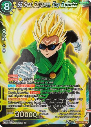 SS Great Saiyaman, Fury Explosion (BT28-083) - Prismatic Clash Foil