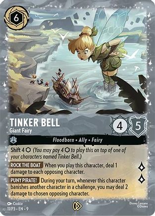 Tinker Bell - Giant Fairy (11/P3) - Disney Lorcana Promo Cards Holofoil