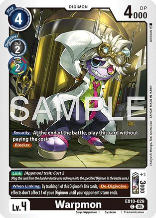 Warpmon (EX10-029) - Sinister Order