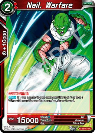 Nail, Warfare (BT28-017) - Prismatic Clash Foil