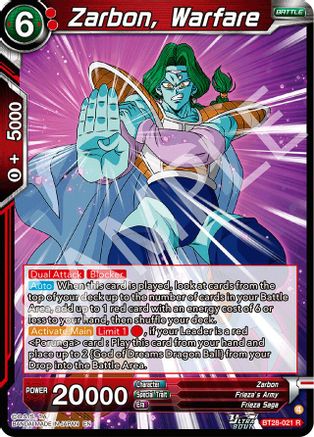 Zarbon, Warfare (BT28-021) - Prismatic Clash Foil