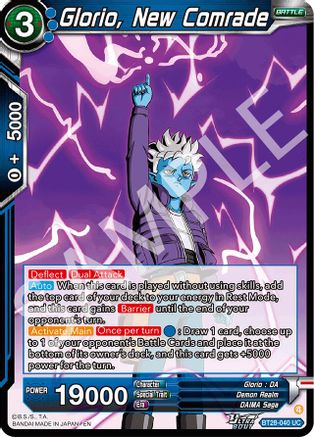 Glorio, New Comrade (BT28-040) - Prismatic Clash Foil