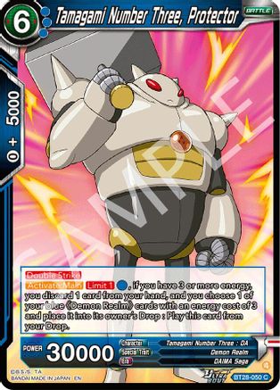 Tamagami Number Three, Protector (BT28-050) - Prismatic Clash Foil
