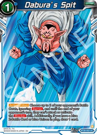 Dabura’s Spit (BT28-053) - Prismatic Clash Foil