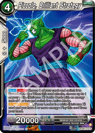 Piccolo, Brilliant Strategy (BT28-115) - Prismatic Clash Foil