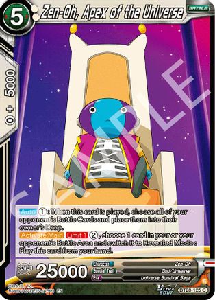 Zen-Oh, Apex of the Universe (BT28-125) - Prismatic Clash Foil