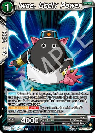 Iwne, Godly Power (BT28-126) - Prismatic Clash Foil