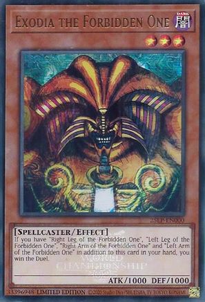 Exodia the Forbidden One (EUR) (25LP-EN000) - Limited Pack World Championship 2025 Limited