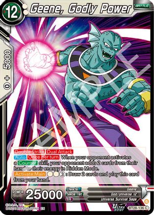 Geene, Godly Power (BT28-136) - Prismatic Clash Foil