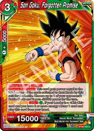 Son Goku, Forgotten Promise (BT28-141) - Prismatic Clash