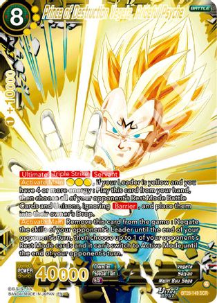 Prince of Destruction Vegeta, Prideful Psyche (BT28-149) - Prismatic Clash Foil