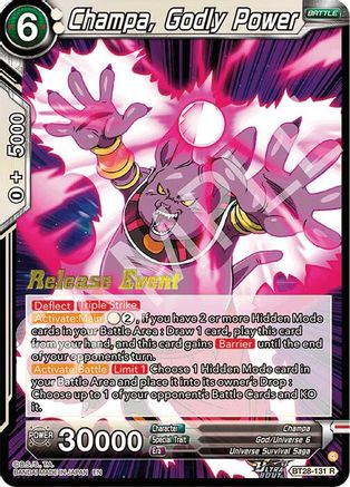 Champa, Godly Power (BT28-131) - Prismatic Clash Release Event Foil
