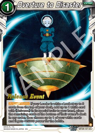 Overture to Disaster (BT28-137) - Prismatic Clash Release Event Foil