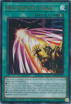 Obliterate!!! Blaze (MP25-EN225) - 2025 Mega-Pack 1st Edition