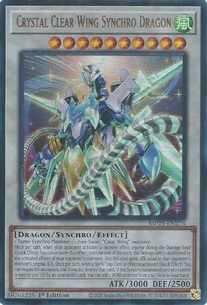 Crystal Clear Wing Synchro Dragon (MP25-EN276) - 2025 Mega-Pack 1st Edition