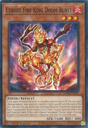 Cursed Fire King Doom Burst (MP25-EN436) - 2025 Mega-Pack 1st Edition