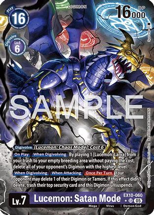 Lucemon: Satan Mode (Alternate Art) (EX10-060) - Sinister Order Foil