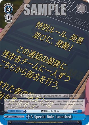 A Special Rule Launched (GGO/SE50-E58 U) - SAO Alternative–Gun Gale Online–2 Premium Booster