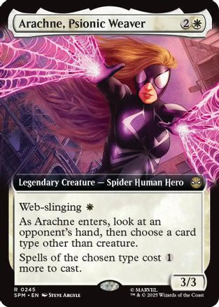 Arachne, Psionic Weaver (Extended Art) (SPM-245) - Marvel's Spider-Man Foil