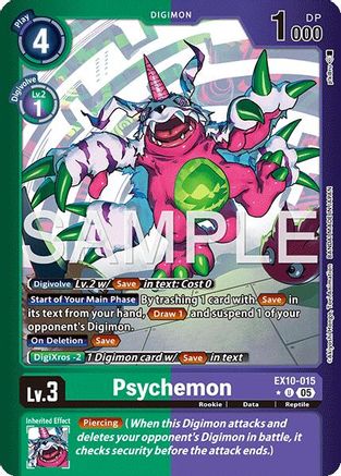 Psychemon (Limited Foil) (EX10-015) - Sinister Order Foil