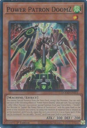 Power Patron DoomZ (DOOD-EN011) - Doom of Dimensions 1st Edition