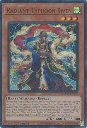 Radiant Typhoon Swen (DOOD-EN014) - Doom of Dimensions 1st Edition