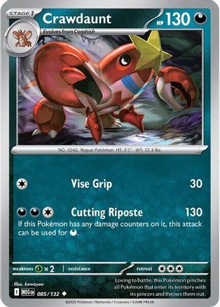 Crawdaunt 085 ME01 Mega Evolution - Uncommon