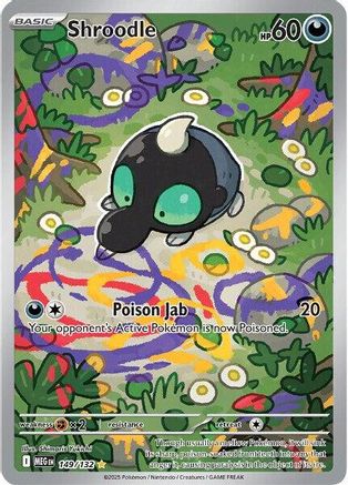Shroodle 149/132 - Holofoil ME01 Mega Evolution - Illustration Rare