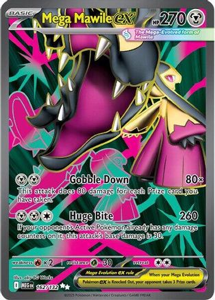 Mega Mawile ex 162/132 - Holofoil ME01 Mega Evolution - Ultra Rare