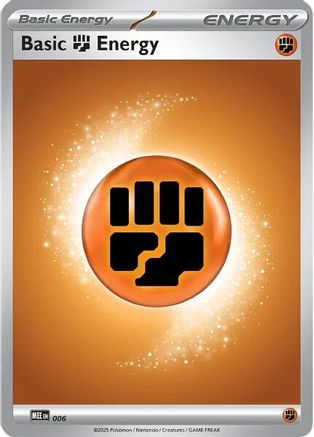 Basic Fighting Energy 006 - Holofoil MEE Mega Evolution Energies - Common