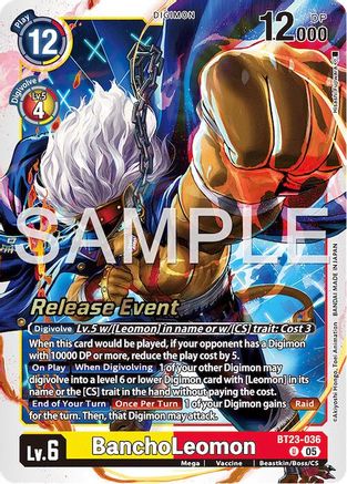 BanchoLeomon (BT23-036) - Hackers' Slumber Release Event Cards Foil