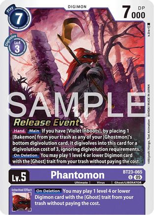 Phantomon (BT23-065) - Hackers' Slumber Release Event Cards