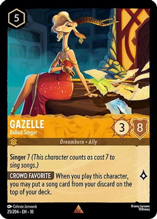 Gazelle - Ballad Singer (25/204) - Whispers in the Well Cold Foil