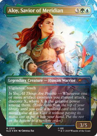 Aloy, Savior of Meridian (Rainbow Foil) (SLD-2221) - Secret Lair Drop Series Foil
