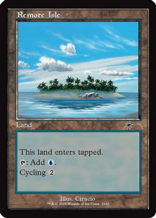 Remote Isle (Retro Frame) (SLD-2162) - Secret Lair Drop Series