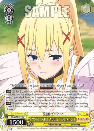 "Shameful Abuse" Darkness (KS/W75-E012) - KONOSUBA -God’s blessing on this wonderful world! Re:Edit