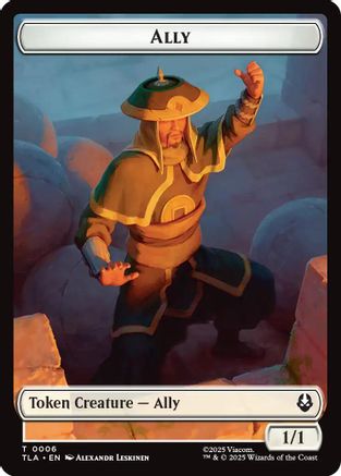 Ally (0006) // Soldier (0002) Double-Sided Token (TLA-6 // 2) - Avatar: The Last Airbender