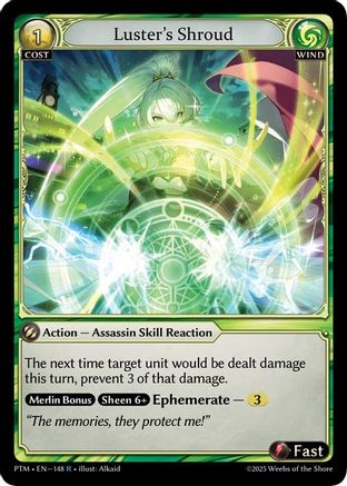 Luster's Shroud (148) - Phantom Monarchs Foil