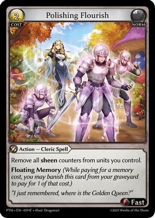 Polishing Flourish (059) - Phantom Monarchs Foil