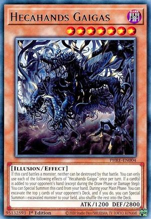 Hecahands Gaigas (PHRE-EN004) - Phantom Revenge 1st Edition