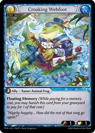 Croaking Webfoot (Curio Foil) (108) - Phantom Monarchs Foil