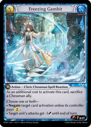 Freezing Gambit (Curio Foil) (114) - Phantom Monarchs Foil
