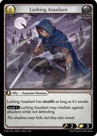 Lurking Assailant (Curio Foil) (044) - Phantom Monarchs Foil