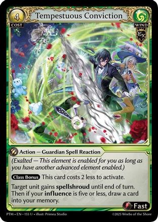 Tempestuous Conviction (Curio Foil) (155) - Phantom Monarchs Foil