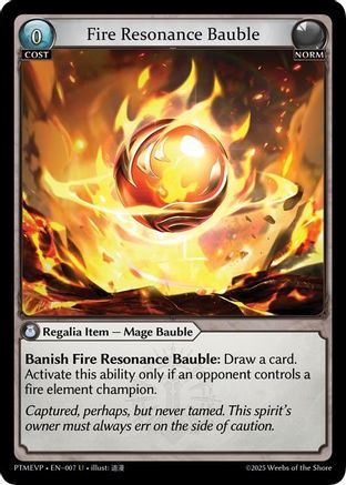 Fire Resonance Bauble (007) - Phantom Monarchs Event Pack