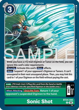 Sonic Shot (BT24-095) - Time Stranger