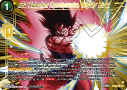 x20 Kaio-ken Kamehameha, Mighty Blast (Championship 2025 Finals Premium Pack) (EX23-30) - Tournament Promotion Cards Foil