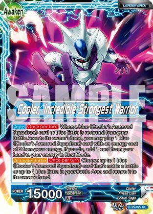 Cooler // Cooler, Incredible Strongest Warrior (BT29-029) - Fearsome Rivals